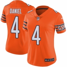 Women's Nike Chicago Bears #4 Chase Daniel Limited Orange Rush Vapor Untouchable NFL Jersey