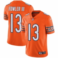 Men's Nike Chicago Bears #13 Bennie Fowler III Limited Orange Rush Vapor Untouchable NFL Jersey