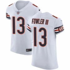 Men's Nike Chicago Bears #13 Bennie Fowler III White Vapor Untouchable Elite Player NFL Jersey