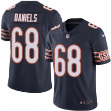 Men's Nike Chicago Bears #68 James Daniels Navy Blue Team Color Vapor Untouchable Limited Player NFL Jersey