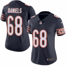 Women's Nike Chicago Bears #68 James Daniels Navy Blue Team Color Vapor Untouchable Elite Player NFL Jersey