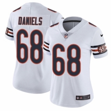 Women's Nike Chicago Bears #68 James Daniels White Vapor Untouchable Limited Player NFL Jersey