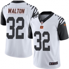 Men's Nike Cincinnati Bengals #32 Mark Walton Limited White Rush Vapor Untouchable NFL Jersey
