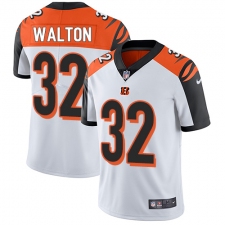 Men's Nike Cincinnati Bengals #32 Mark Walton White Vapor Untouchable Limited Player NFL Jersey