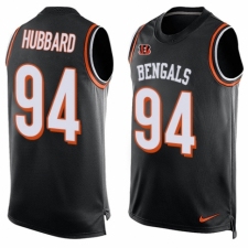 Men's Nike Cincinnati Bengals #94 Sam Hubbard Limited Black Player Name & Number Tank Top NFL Jersey
