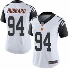 Women's Nike Cincinnati Bengals #94 Sam Hubbard Limited White Rush Vapor Untouchable NFL Jersey