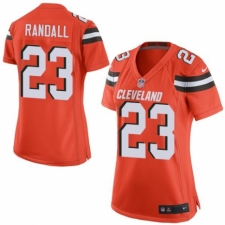 Women's Nike Cleveland Browns #23 Damarious Randall Game Orange Alternate NFL Jersey