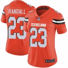 Women's Nike Cleveland Browns #23 Damarious Randall Orange Alternate Vapor Untouchable Elite Player NFL Jersey
