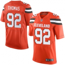 Men's Nike Cleveland Browns #92 Chad Thomas Elite Orange Alternate NFL Jersey