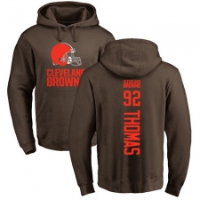 NFL Nike Cleveland Browns #92 Chad Thomas Brown Backer Pullover Hoodie