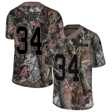Men's Nike Cleveland Browns #34 Carlos Hyde Limited Camo Rush Realtree NFL Jersey