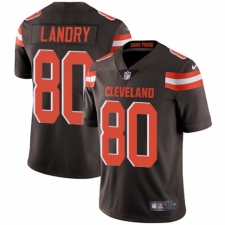 Men's Nike Cleveland Browns #80 Jarvis Landry Brown Team Color Vapor Untouchable Limited Player NFL Jersey