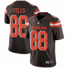 Youth Nike Cleveland Browns #88 Darren Fells Brown Team Color Vapor Untouchable Limited Player NFL Jersey