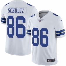 Men's Nike Dallas Cowboys #86 Dalton Schultz White Vapor Untouchable Limited Player NFL Jersey