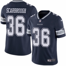 Youth Nike Dallas Cowboys #36 Bo Scarbrough Navy Blue Team Color Vapor Untouchable Limited Player NFL Jersey