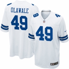 Men's Nike Dallas Cowboys #49 Jamize Olawale Game White NFL Jersey