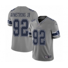 Men's Dallas Cowboys #92 Dorance Armstrong Jr. Limited Gray Inverted Legend Football Jersey