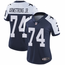 Women's Nike Dallas Cowboys #74 Dorance Armstrong Jr. Navy Blue Throwback Alternate Vapor Untouchable Limited Player NFL Jersey