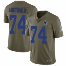 Youth Nike Dallas Cowboys #74 Dorance Armstrong Jr. Limited Olive 2017 Salute to Service NFL Jersey