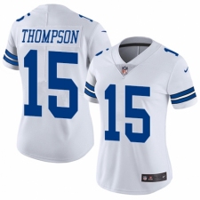 Women's Nike Dallas Cowboys #15 Deonte Thompson White Vapor Untouchable Elite Player NFL Jersey