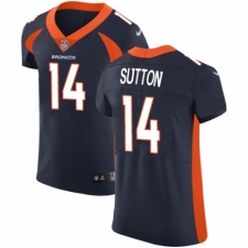 Men's Nike Denver Broncos #14 Courtland Sutton Navy Blue Alternate Vapor Untouchable Elite Player NFL Jersey