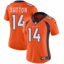 Women's Nike Denver Broncos #14 Courtland Sutton Orange Team Color Vapor Untouchable Limited Player NFL Jersey