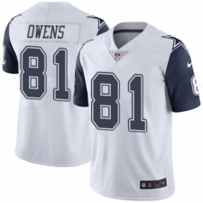 Men's Nike Dallas Cowboys #81 Terrell Owens Limited White Rush Vapor Untouchable NFL Jersey