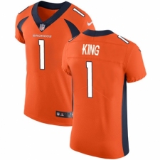 Men's Nike Denver Broncos #1 Marquette King Orange Team Color Vapor Untouchable Elite Player NFL Jersey
