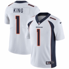 Youth Nike Denver Broncos #1 Marquette King White Vapor Untouchable Limited Player NFL Jersey