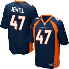 Men's Nike Denver Broncos #47 Josey Jewell Game Navy Blue Alternate NFL Jersey