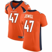 Men's Nike Denver Broncos #47 Josey Jewell Orange Team Color Vapor Untouchable Elite Player NFL Jersey