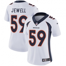 Women's Nike Denver Broncos #59 Josey Jewell White Vapor Untouchable Limited Player NFL Jersey