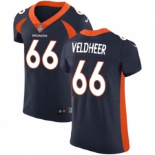 Men's Nike Denver Broncos #66 Jared Veldheer Navy Blue Alternate Vapor Untouchable Elite Player NFL Jersey