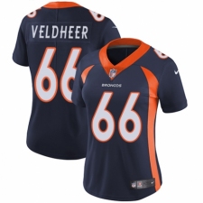 Women's Nike Denver Broncos #66 Jared Veldheer Navy Blue Alternate Vapor Untouchable Elite Player NFL Jersey