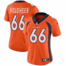 Women's Nike Denver Broncos #66 Jared Veldheer Orange Team Color Vapor Untouchable Elite Player NFL Jersey