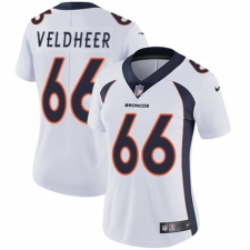 Women's Nike Denver Broncos #66 Jared Veldheer White Vapor Untouchable Limited Player NFL Jersey