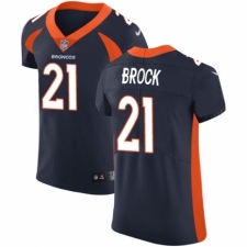Men's Nike Denver Broncos #21 Tramaine Brock Navy Blue Alternate Vapor Untouchable Elite Player NFL Jersey