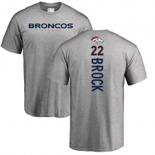 NFL Nike Denver Broncos #22 Tramaine Brock Ash Backer T-Shirt