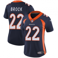 Women Nike Denver Broncos #22 Tramaine Brock Navy Blue Alternate Vapor Untouchable Limited Player NFL Jersey