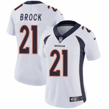 Women's Nike Denver Broncos #21 Tramaine Brock White Vapor Untouchable Elite Player NFL Jersey