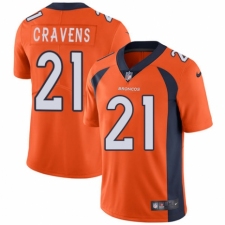 Youth Nike Denver Broncos #21 Su'a Cravens Orange Team Color Vapor Untouchable Elite Player NFL Jersey