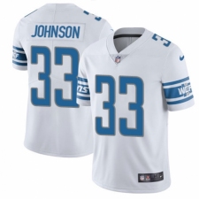 Youth Nike Detroit Lions #33 Kerryon Johnson White Vapor Untouchable Limited Player NFL Jersey