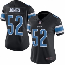Women's Nike Detroit Lions #52 Christian Jones Limited Black Rush Vapor Untouchable NFL Jersey