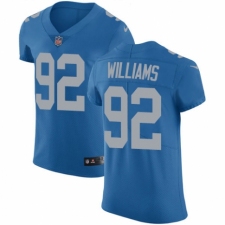Men's Nike Detroit Lions #92 Sylvester Williams Blue Alternate Vapor Untouchable Elite Player NFL Jersey