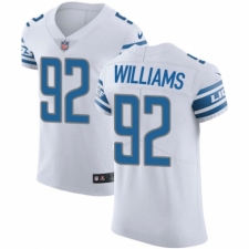 Men's Nike Detroit Lions #92 Sylvester Williams White Vapor Untouchable Elite Player NFL Jersey