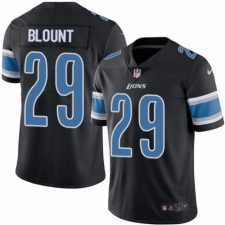 Men's Nike Detroit Lions #29 LeGarrette Blount Limited Black Rush Vapor Untouchable NFL Jersey