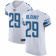 Men's Nike Detroit Lions #29 LeGarrette Blount White Vapor Untouchable Elite Player NFL Jersey