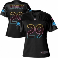 Women's Nike Detroit Lions #29 LeGarrette Blount Game Black Fashion NFL Jersey