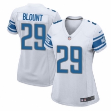 Women's Nike Detroit Lions #29 LeGarrette Blount Game White NFL Jersey