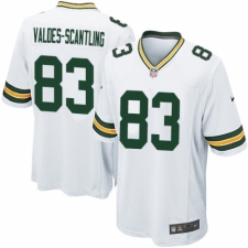 Men's Nike Green Bay Packers #83 Marquez Valdes-Scantling Game White NFL Jersey